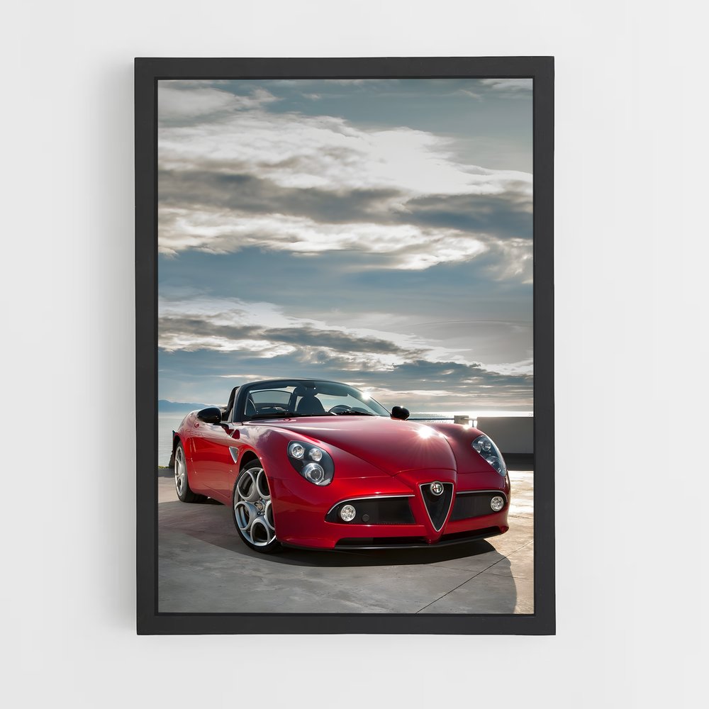Poster Alfa Spider – affiche Alfa Romeo (vue 2)